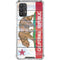 California Flag Light Wood Galaxy A32 5G Clear Case