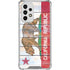 California Flag Light Wood Galaxy A53 5G Clear Case