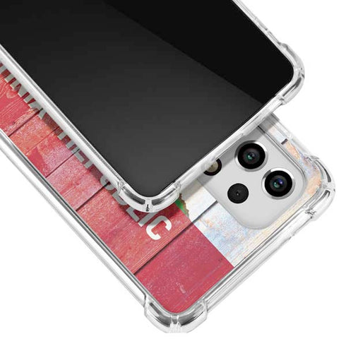 California Flag Light Wood Galaxy A53 5G Clear Case