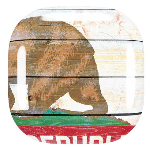 California Flag Light Wood Galaxy Buds Live Skin