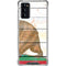 California Flag Light Wood Galaxy Note20 5G Clear Case