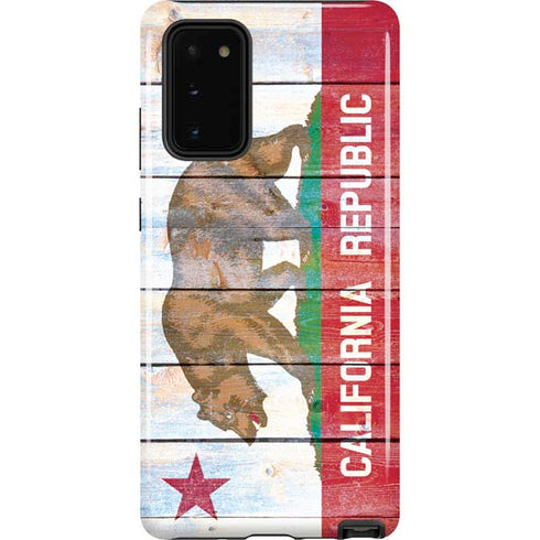 California Flag Light Wood Galaxy Note20 5G Pro Case