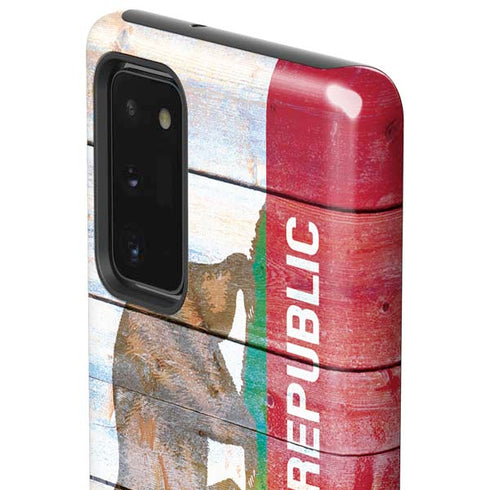 California Flag Light Wood Galaxy Note20 5G Pro Case