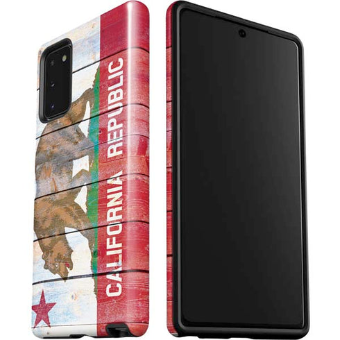 California Flag Light Wood Galaxy Note20 5G Pro Case