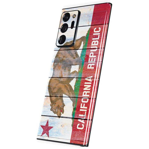 California Flag Light Wood Galaxy Note20 Ultra 5G Skin
