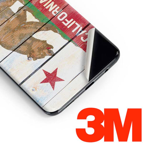 California Flag Light Wood Galaxy S10 Skin