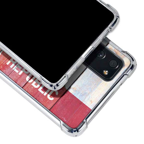 California Flag Light Wood Galaxy S20 FE Clear Case