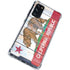 California Flag Light Wood Galaxy S20 FE Clear Case
