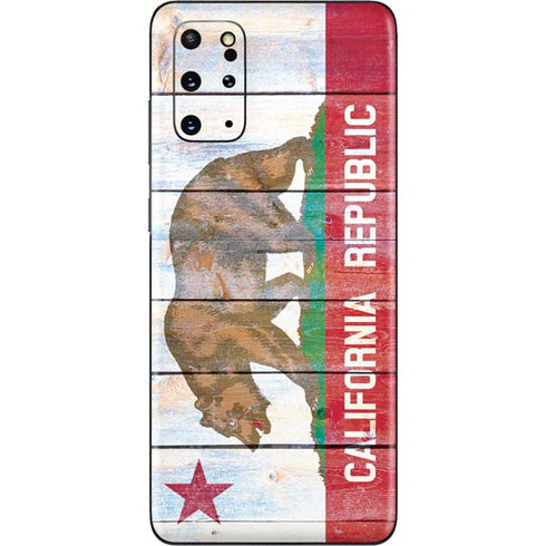 California Flag Light Wood Galaxy S20 Plus Skin