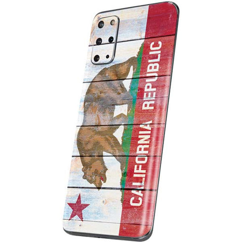 California Flag Light Wood Galaxy S20 Plus Skin