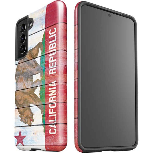 California Flag Light Wood Galaxy S21 5G Pro Case