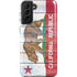 California Flag Light Wood Galaxy S21 FE Pro Case