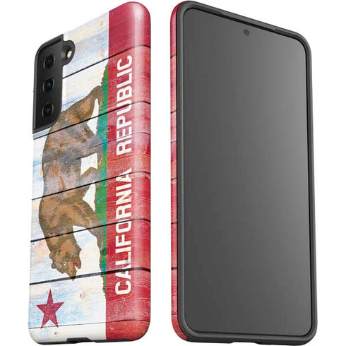 California Flag Light Wood Galaxy S21 Plus 5G Pro Case