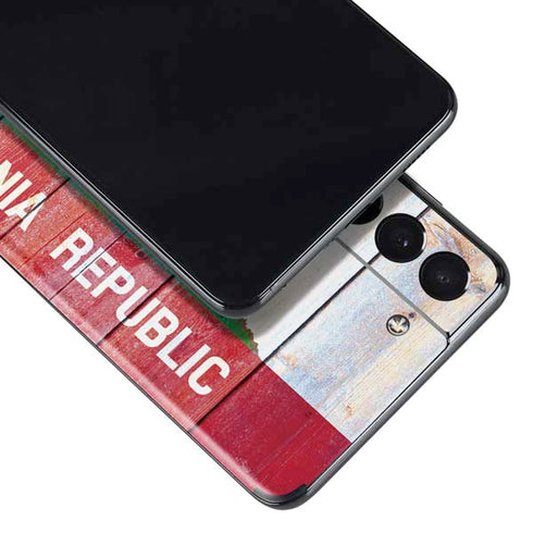 California Flag Light Wood Galaxy S21 Plus 5G Skin