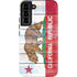 California Flag Light Wood Galaxy S22 Plus Pro Case