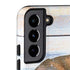 California Flag Light Wood Galaxy S22 Plus Pro Case