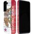 California Flag Light Wood Galaxy S22 Plus Pro Case