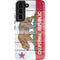 California Flag Light Wood Galaxy S22 Pro Case