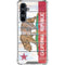 California Flag Light Wood Galaxy S23 FE Clear Case