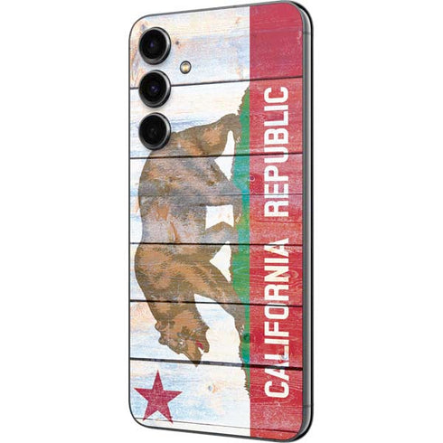California Flag Light Wood Galaxy S23 FE Skin