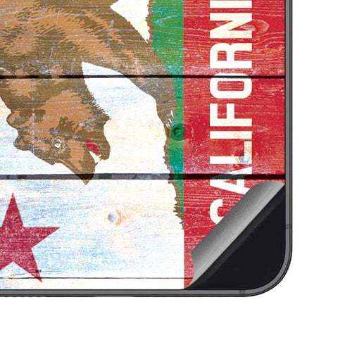 California Flag Light Wood Galaxy S23 FE Skin