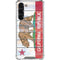 California Flag Light Wood Galaxy S23 Plus Clear Case
