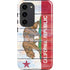 California Flag Light Wood Galaxy S23 Pro Case