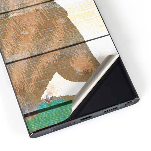 California Flag Light Wood Galaxy S23 Ultra Skin