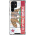 California Flag Light Wood Galaxy S24 Ultra Clear Case