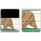 California Flag Light Wood Galaxy Z Flip3 5G Skin