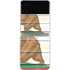 California Flag Light Wood Galaxy Z Flip3 5G Skin