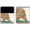 California Flag Light Wood Galaxy Z Flip4 5G Skin