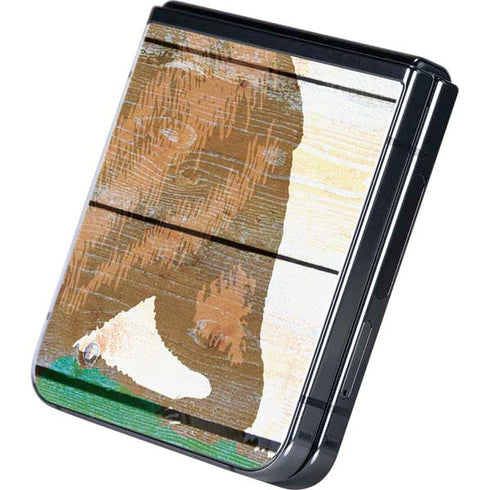 California Flag Light Wood Galaxy Z Flip5 5G Skin