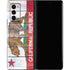 California Flag Light Wood Galaxy Z Fold2 5G Skin