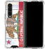 California Flag Light Wood Galaxy Z Fold4 5G Clear Case
