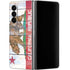 California Flag Light Wood Galaxy Z Fold4 5G Skin