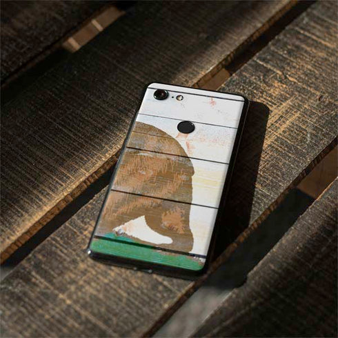 California Flag Light Wood Google Pixel 3 Skin