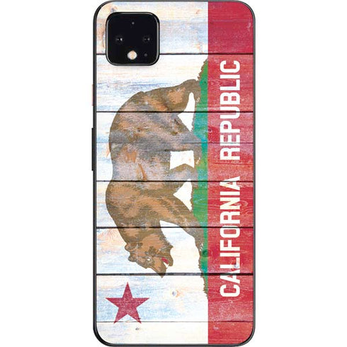 California Flag Light Wood Google Pixel 4 XL Skin