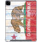 California Flag Light Wood iPad Pro 12.9in (2020) Clear Case