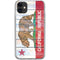 California Flag Light Wood iPhone 11 Clear Case