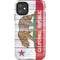 California Flag Light Wood iPhone 11 Impact Case