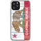 California Flag Light Wood iPhone 11 Pro Clear Case