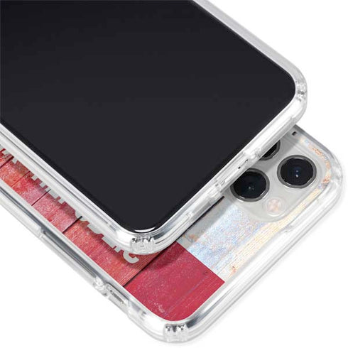 California Flag Light Wood iPhone 11 Pro Clear Case