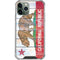 California Flag Light Wood iPhone 11 Pro Max Clear Case