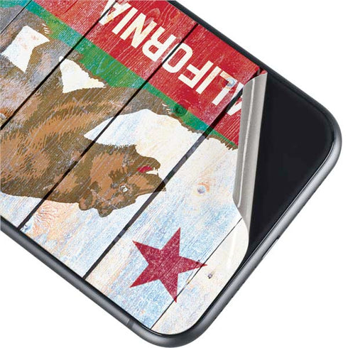 California Flag Light Wood iPhone 11 Skin