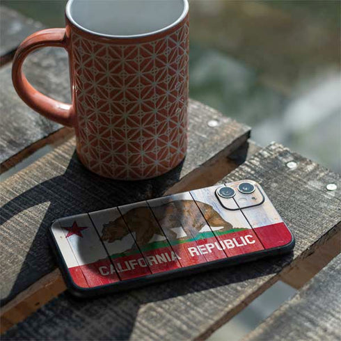 California Flag Light Wood iPhone 11 Skin