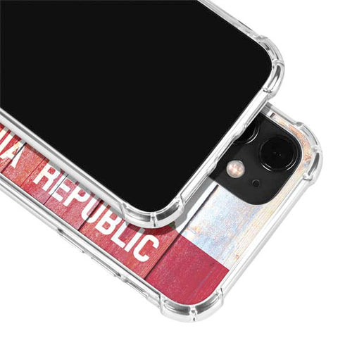 California Flag Light Wood iPhone 12 Clear Case
