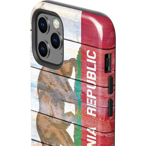 California Flag Light Wood iPhone 12 Pro Max Impact Case
