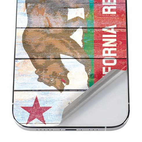 California Flag Light Wood iPhone 12 Pro Max Skin