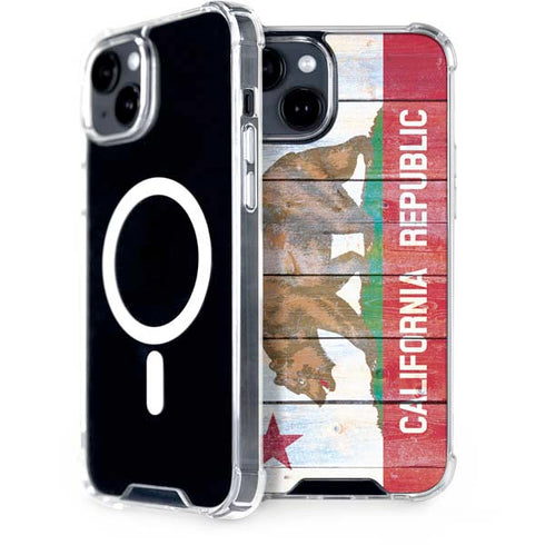 California Flag Light Wood iPhone 13 MagSafe Case